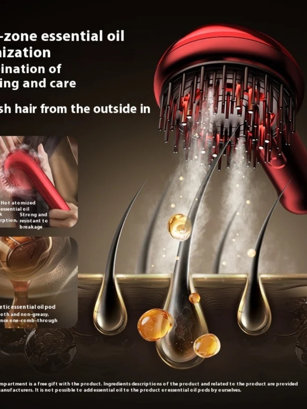 & Other Stories Red Scalp Oil Infusion Brush